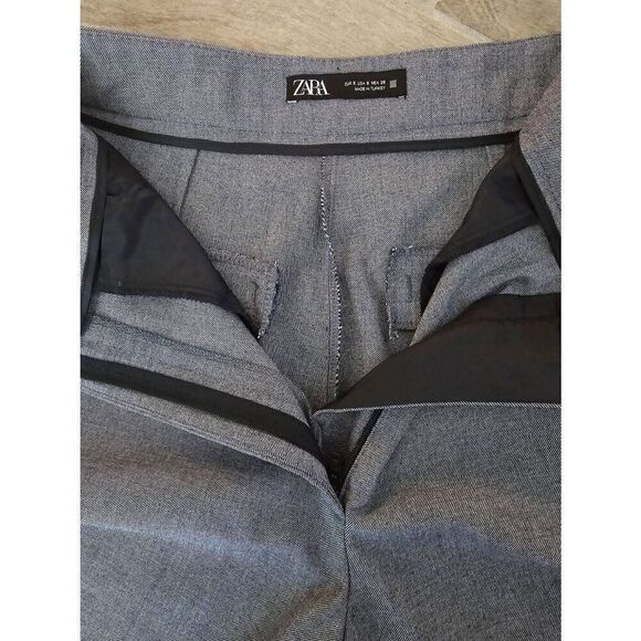 Zara Wide‎ Leg High Waisted Trouser Pants Size Small - Picture 7 of 10